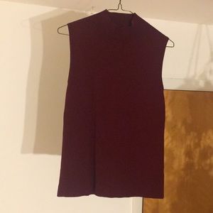 Red Turtleneck Tanktop